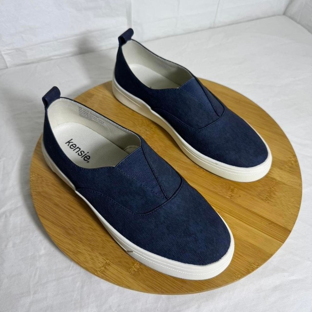 New Kensie Salia women's slip-on sneakers in navy blue size 8M